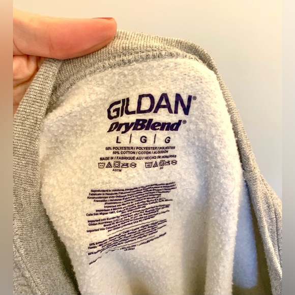 Gildan Gray Sweatshirt size L - Picture 3 of 3